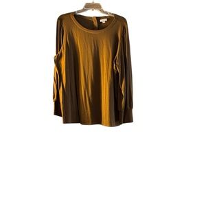J. Jill Women's Tan Long Sleeve Top